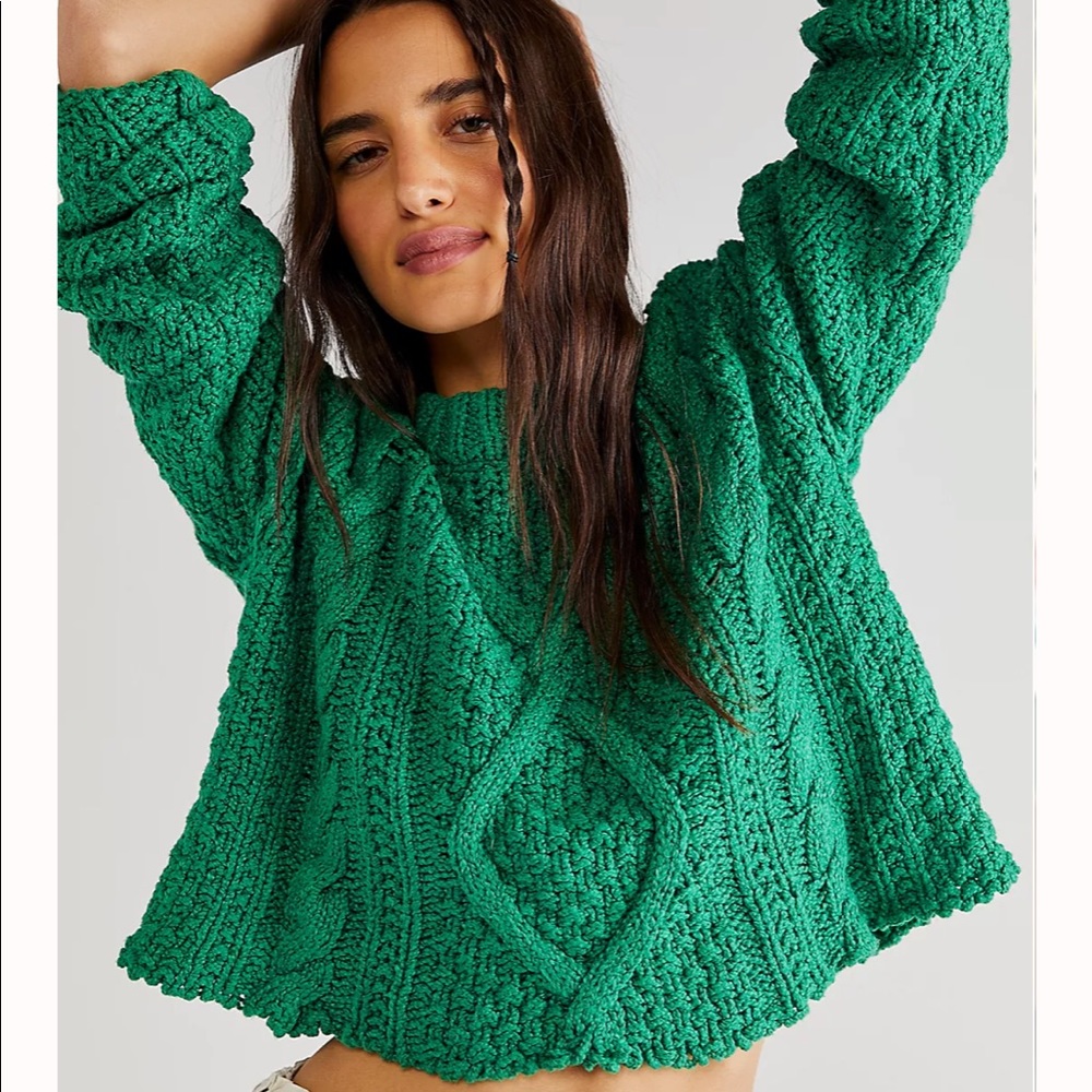 Free People Cutting Edge Cable Pullover (m)